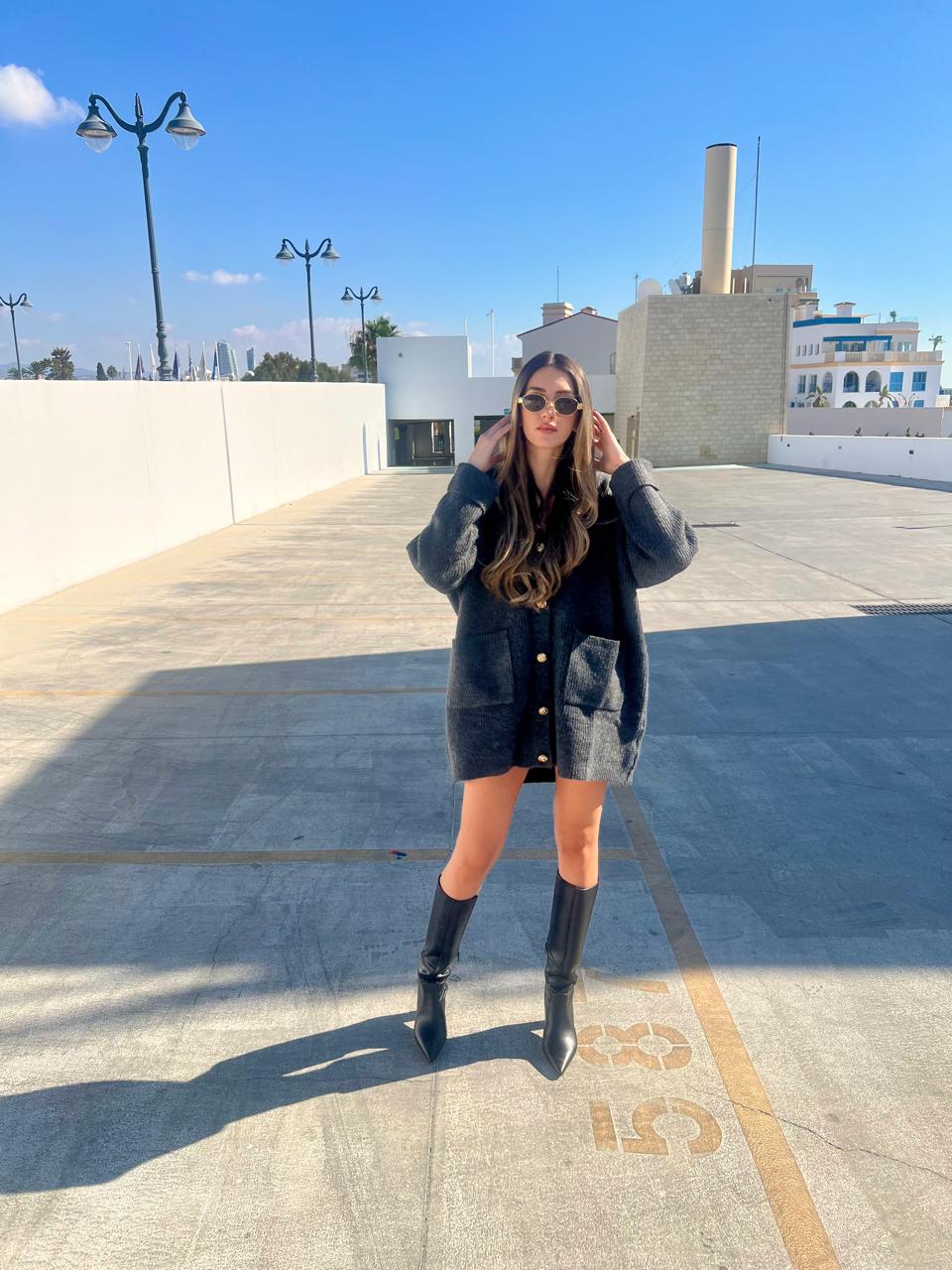 Mila Oversized Ribbed Cardigan