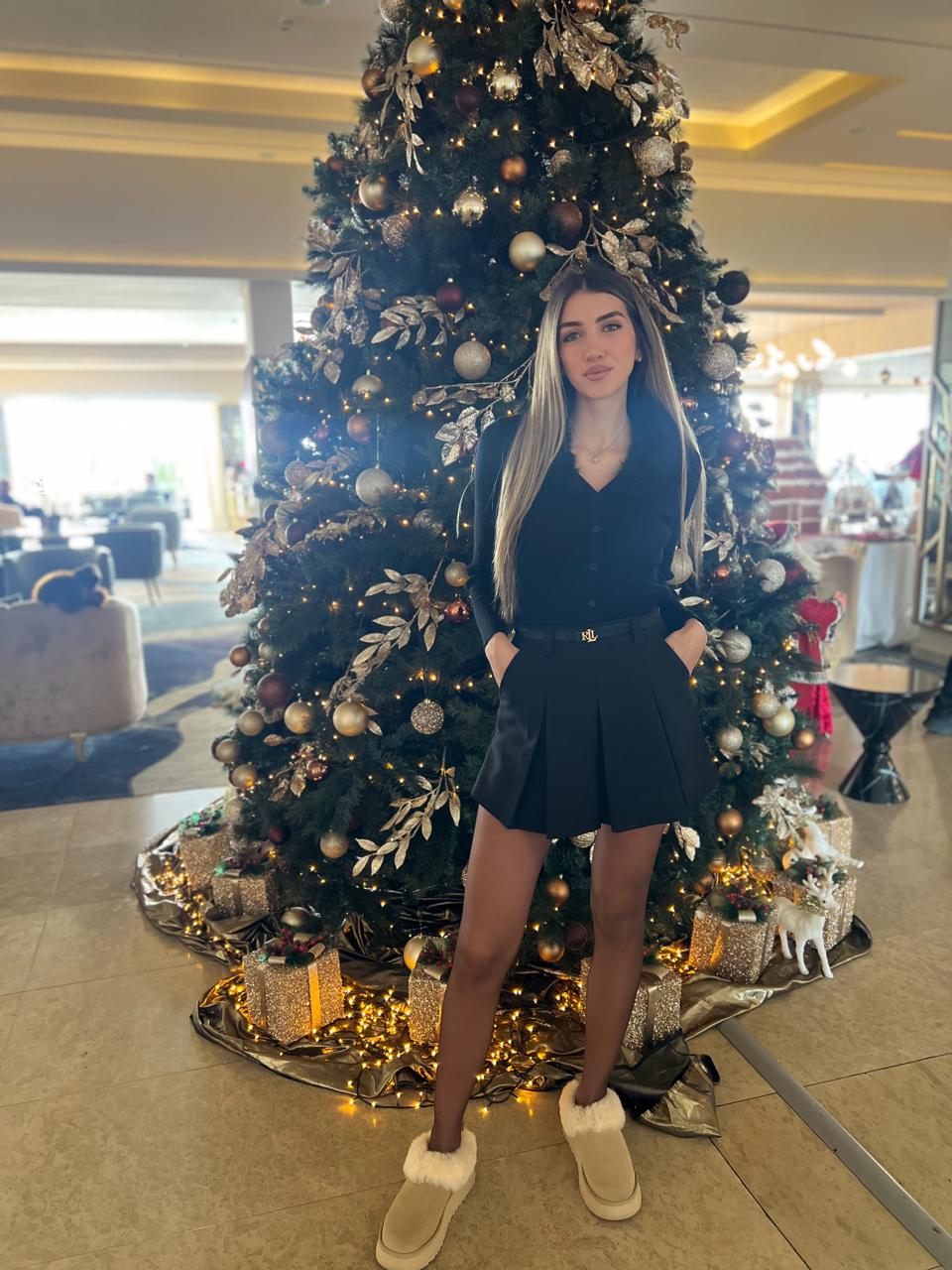 Pleated skort