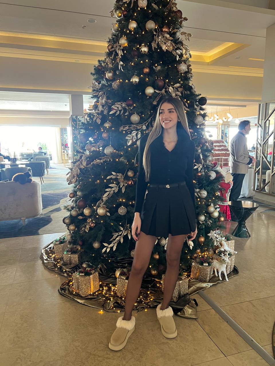 Pleated skort