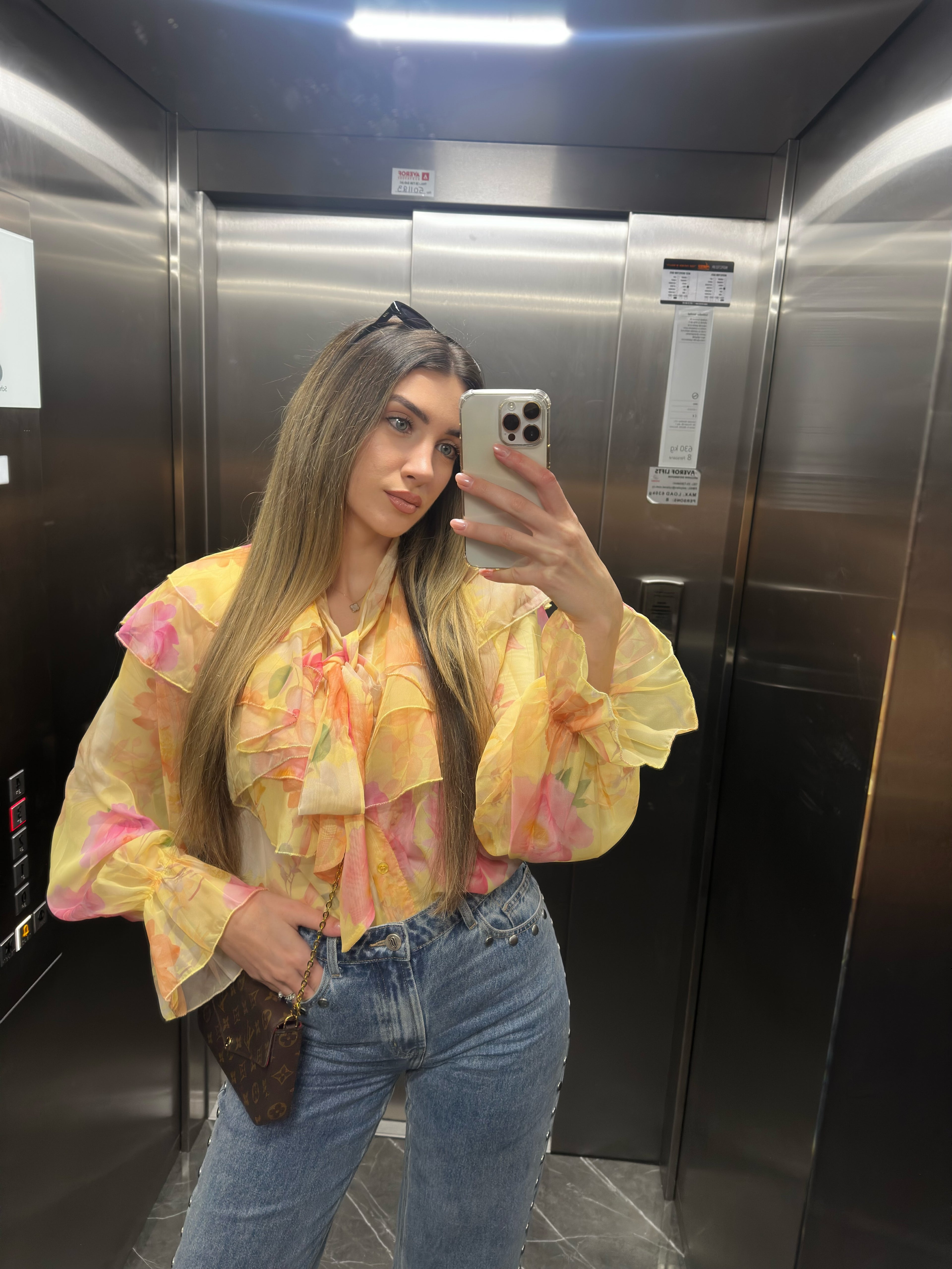 Sunshine Ruffle Chiffon Blouse