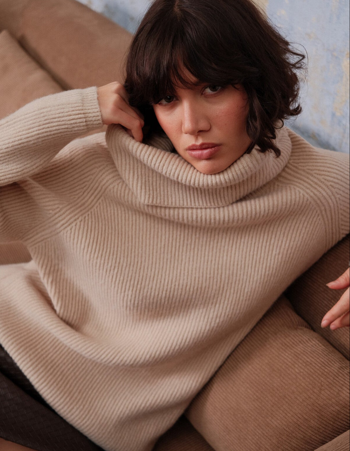 Soft turtleneck sweater