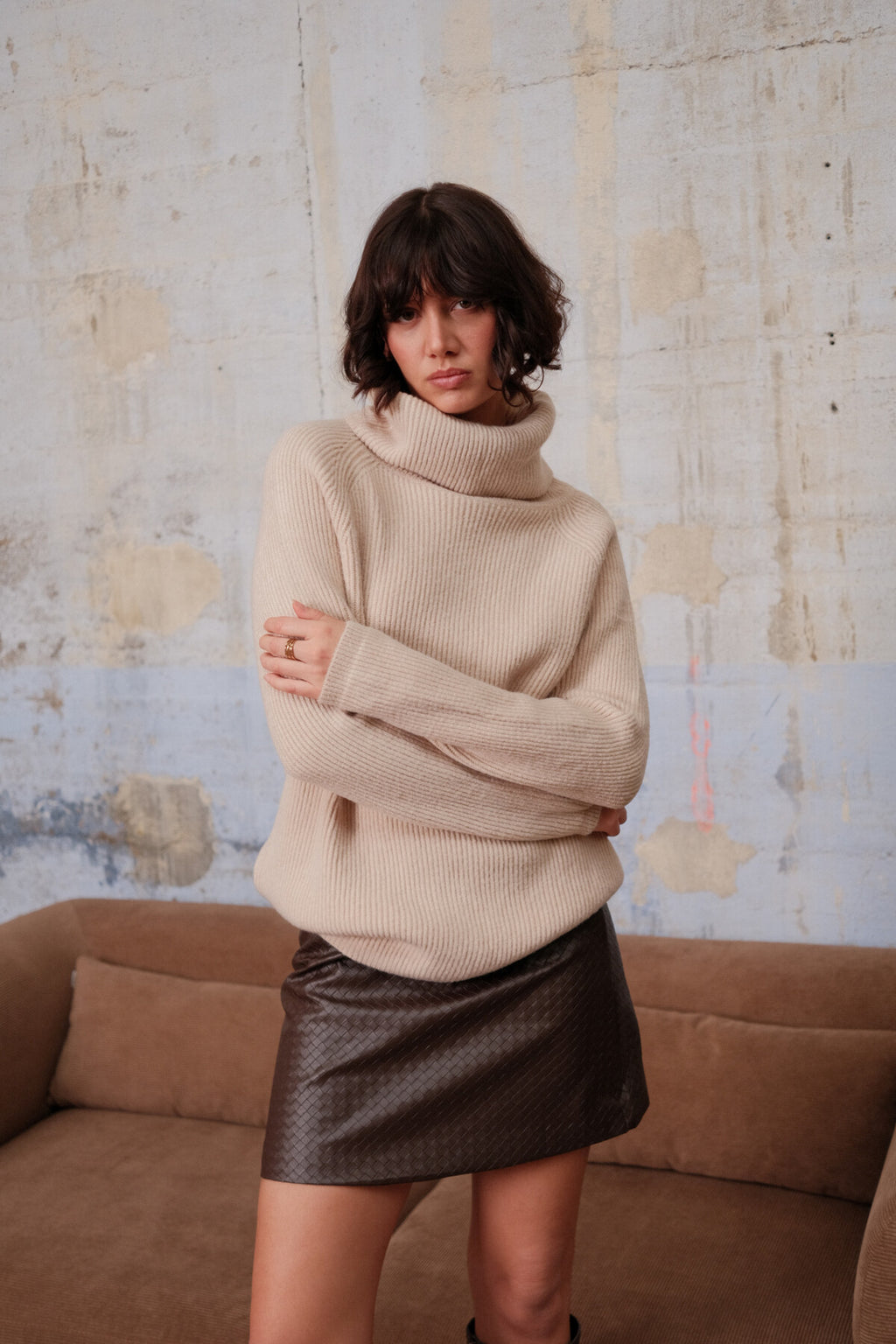 Soft turtleneck sweater