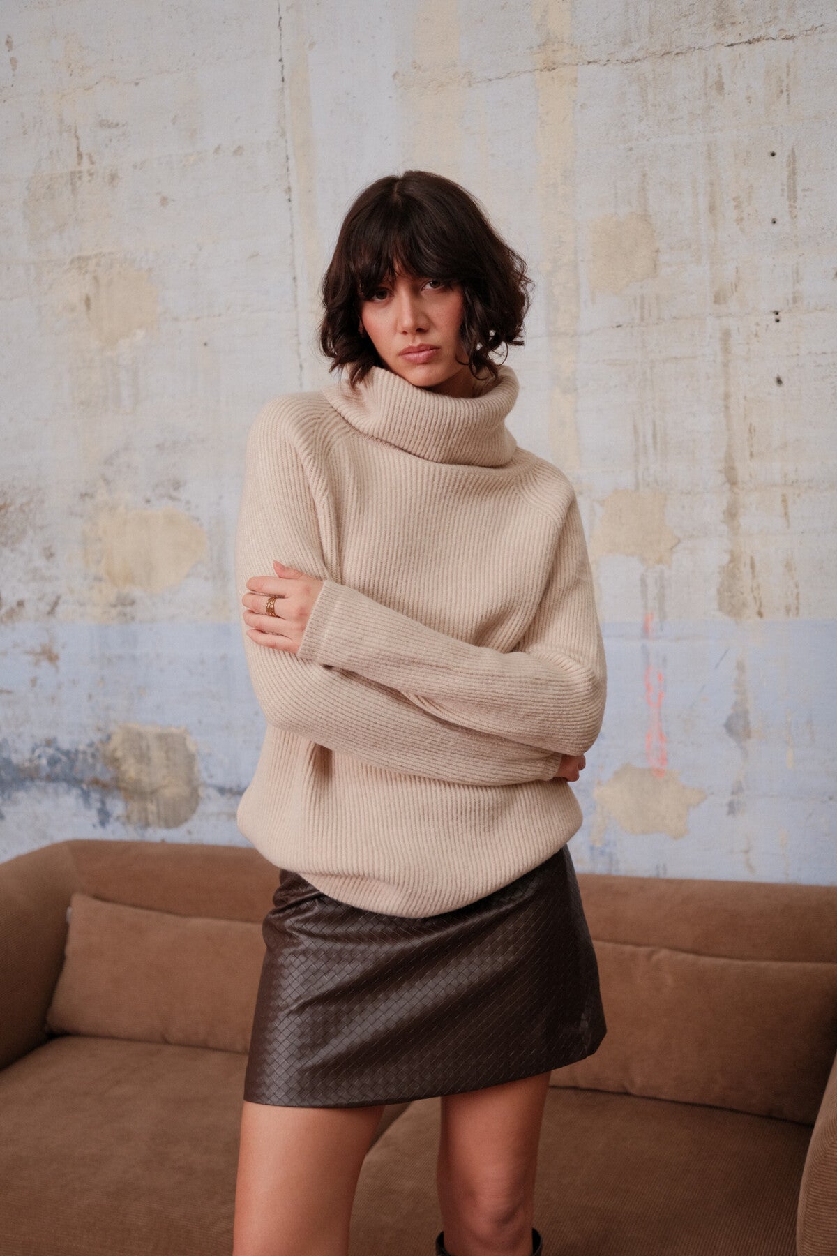 Soft turtleneck sweater