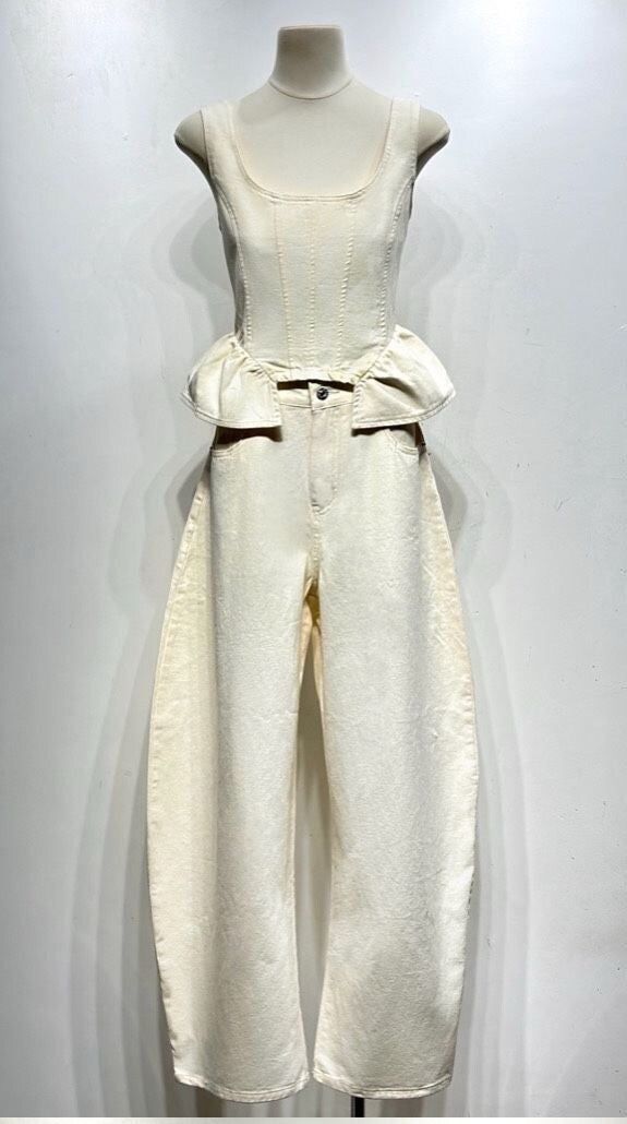 Beige Elegant Co-Ord Set