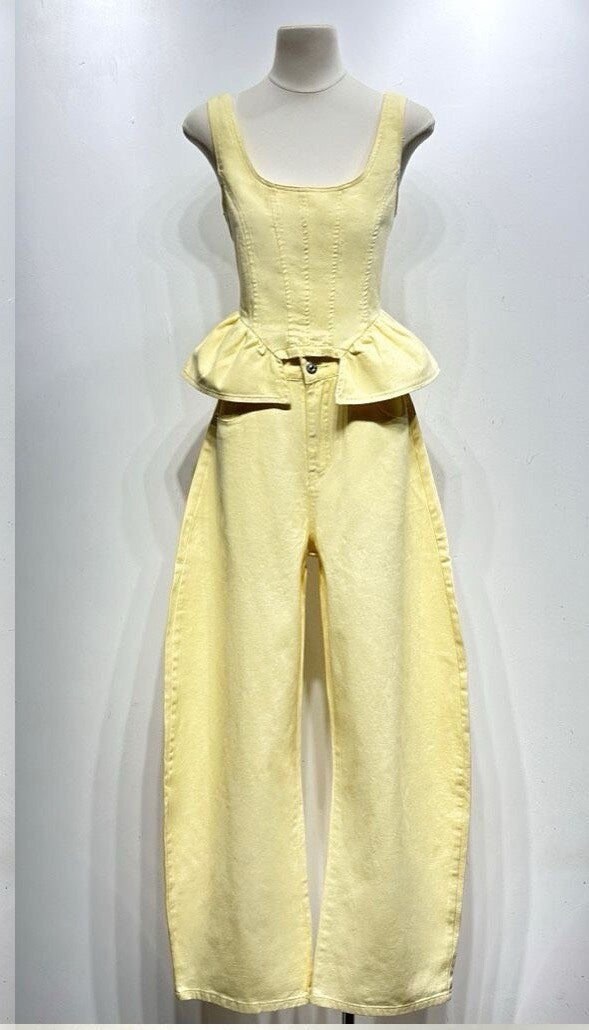 Butter Yellow Matching Co-Ord Set