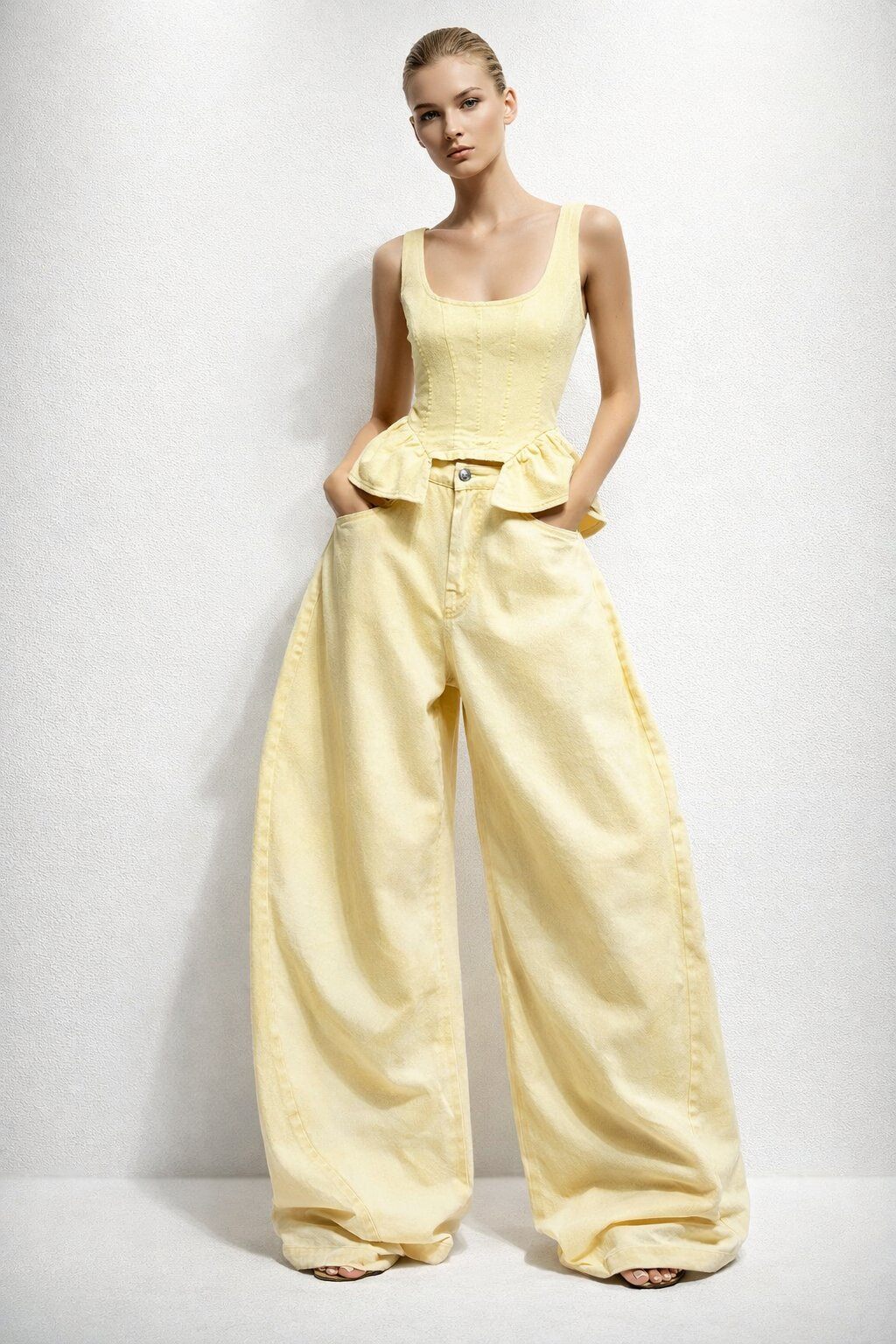 Butter Yellow Matching Co-Ord Set