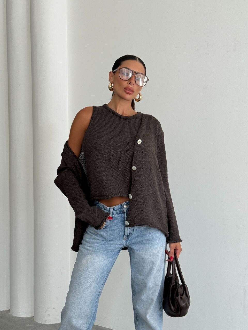 Aveline cardigan and top set