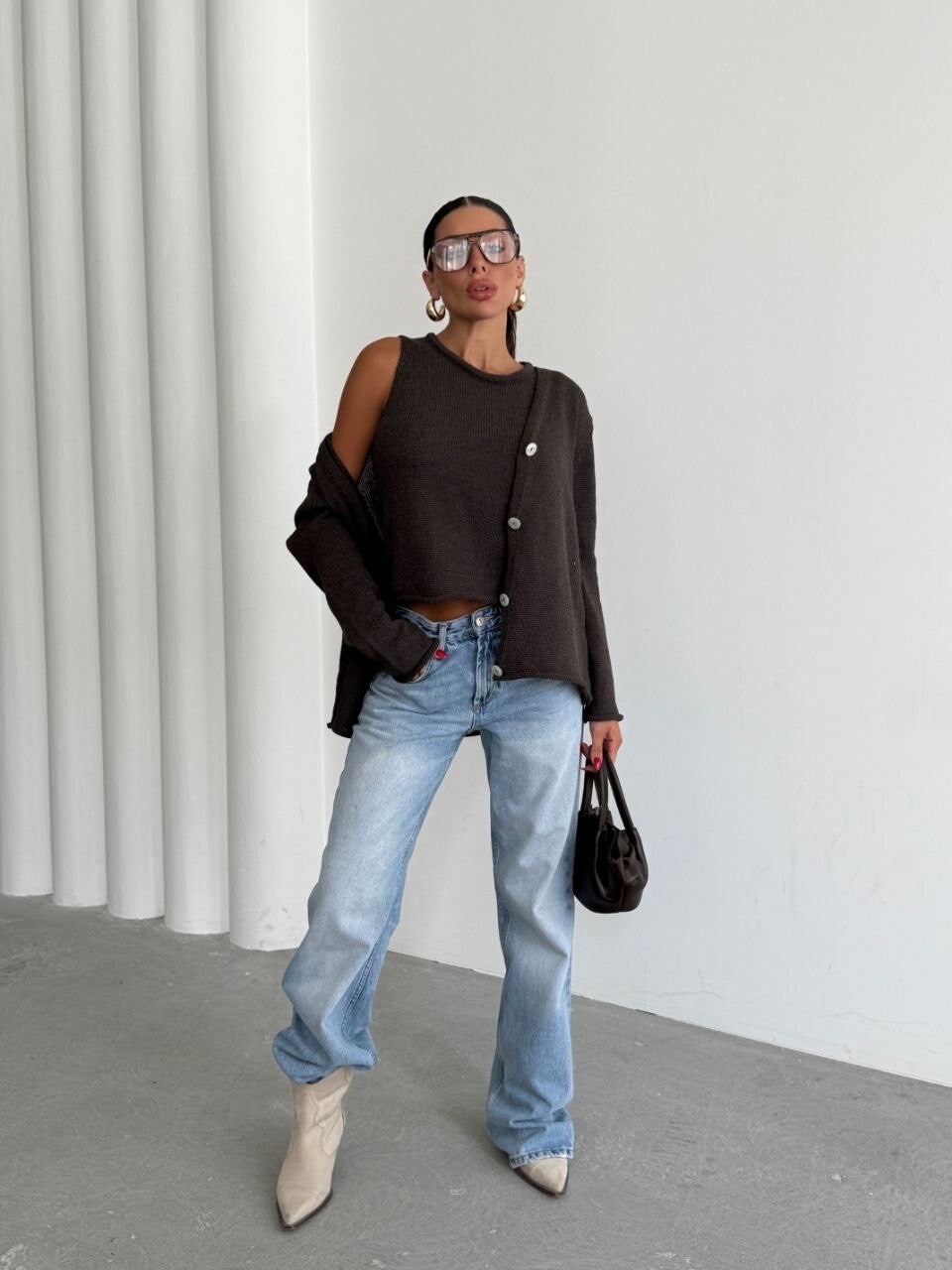 Aveline cardigan and top set