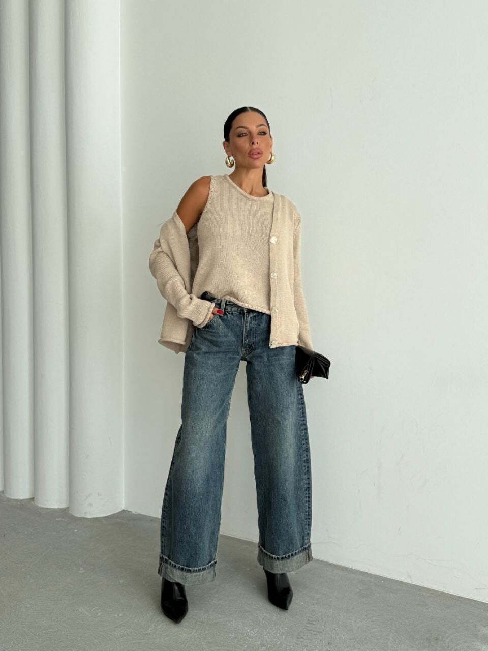 Aveline cardigan and top set