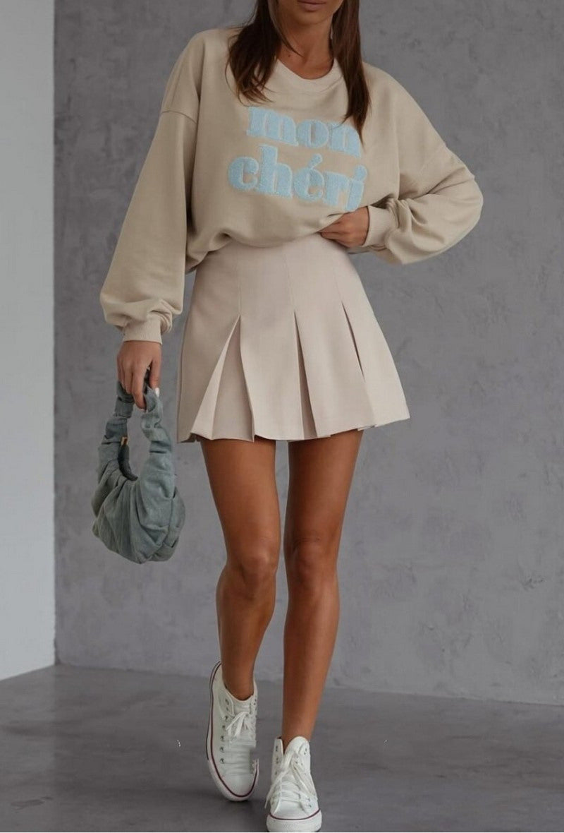 Pleated skort